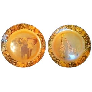 Safari Animal Print Decorative Plates